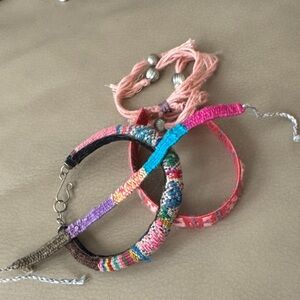 Colorful Woven Boho Bracelets Set of 3